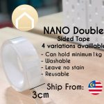 Nano Double Sided Tape 3M with Multi Usage Double Sided Washable 2023 Technology