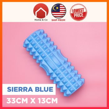 10 Foam roller Massager is perfect for you to relax your muscle before and after workout . It prevents muscle cramp and improve muscle growth. It can use for back massage and suitable for all ages.It can withstand up to 120KG. Perfect grove for the best effect Dimension ; 33cm (L) x 13cm (D) / 30cm x 9cm Foam Roller,foam roller massager