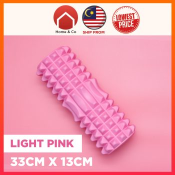 8 Foam roller Massager is perfect for you to relax your muscle before and after workout . It prevents muscle cramp and improve muscle growth. It can use for back massage and suitable for all ages.It can withstand up to 120KG. Perfect grove for the best effect Dimension ; 33cm (L) x 13cm (D) / 30cm x 9cm Foam Roller,foam roller massager