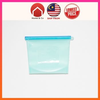 IMG_2844 Reusable silicone food storage bag with extra seal on top. Sizes 500ML.1000ML 1500ML Cook It >> Fridge It >> Store It Can use for Everything! Ideal for travel, school lunches, baby items, cell phones, makeup and more. Home n Co silicone bag is non-toxic and temperature-resistant, it's perfect for safely storing and cooking food. Made of 100% pure silicone and BPA and BPS free It complies with FDA and European food-grade standards. Multicolour available - Multipurpose silicone bag Flexible so can fit your fridge easily. Able to keep solid and liquid. Can be easily cleaned. Microwavable together with your food Colours : Wine Red | Navy Blue | Forest Green | Clear White Sizes: 500ml 19.5cm x 18.8cm x 14.5cm 1000ml 23cm x 17.3 x 18.8cm 1500ml 27.5cm x 21cm x 22.5cm