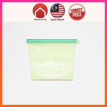 IMG_2845 Reusable silicone food storage bag with extra seal on top. Sizes 500ML.1000ML 1500ML Cook It >> Fridge It >> Store It Can use for Everything! Ideal for travel, school lunches, baby items, cell phones, makeup and more. Home n Co silicone bag is non-toxic and temperature-resistant, it's perfect for safely storing and cooking food. Made of 100% pure silicone and BPA and BPS free It complies with FDA and European food-grade standards. Multicolour available - Multipurpose silicone bag Flexible so can fit your fridge easily. Able to keep solid and liquid. Can be easily cleaned. Microwavable together with your food Colours : Wine Red | Navy Blue | Forest Green | Clear White Sizes: 500ml 19.5cm x 18.8cm x 14.5cm 1000ml 23cm x 17.3 x 18.8cm 1500ml 27.5cm x 21cm x 22.5cm