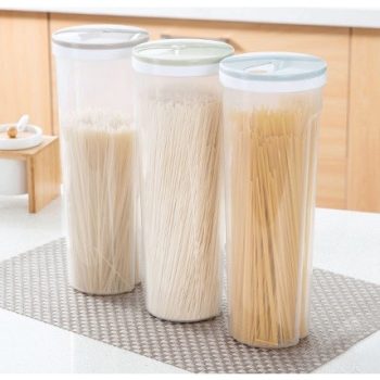 IMG_6741 🍀🍀 HNC Spaghetti Container 🍀🍀 ✅ Suitable for all types for spaghetti ✅ Open and close with Rotatable Cover ✅ Easier storage ✅ Organise your kitchen with these containers ✅ Food grade container ✅ Multicolour available spaghetti container Order Now