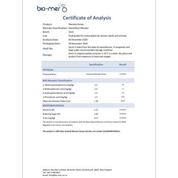 IMG_6797 <h4>HNC BioMer Manuka Honey</h4> ✅ 500g ✅ New Zealand Honey ✅ 100% Pure New Zealand Honey ✅ Tested-Certified-Guaranteed ✅ Certified MGO 160+ Monofloral Raw Manuka Honey from New Zealand ✅ We are the authorised Malaysia distributor for this product ✅ High quality monofloral source of mānuka flower (Leptospermum scoparium) Official Website : http://biomer.com/   manuka honey Order Now