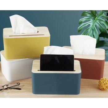 IMG_6960 HNC Modern Wood Design Tissue Box ✅ Made by plastic body and wood painted design colour top to bring up the style in your house ✅ Elegant Style ✅ Nordic design lovers' favourite and top pick ✅ Multicolour available ✅ High Quality & Durable ✅ Fits Majority of the tissue refill pack Size: 21.0 cm * 13.0 cm * 10.0 cm tissue box